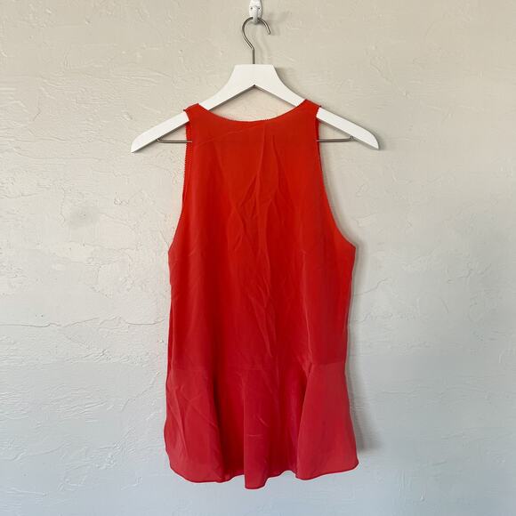 Rebecca Taylor Coral Silk Tank Top size 4 - Picture 4 of 5